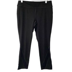 Susan Lucci Black athletic leggings Medium Petite